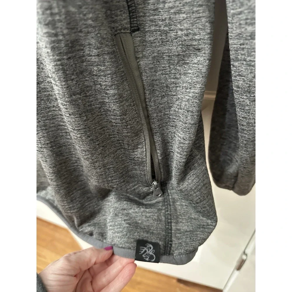 Legendary Outdoors Quarter Zip Pullover XL‎ Gray Heather Performance Fleece
